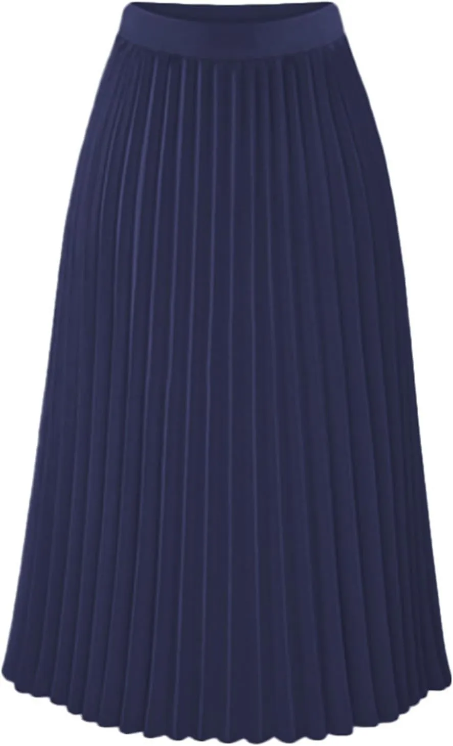 Pleated Skirts for Women High Elastic Waist Midi Long Maxi Skirt Shirring A Line Skirts Fall Winter Mini Dress