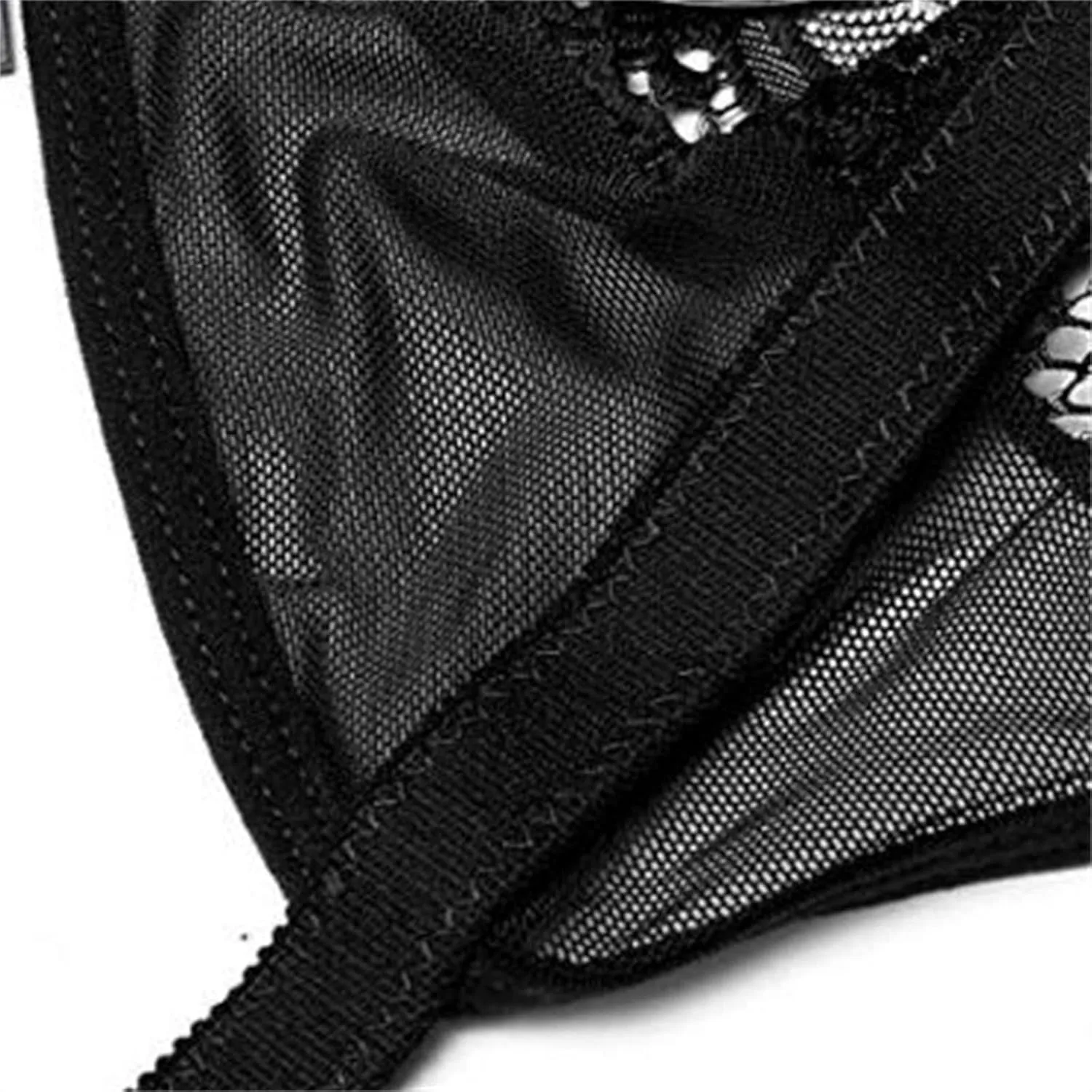 Plus Size Lingerie for Curvy Women Eyelash Lace Mesh Bra Panty Set Bra and Panty Lingerie Set Two