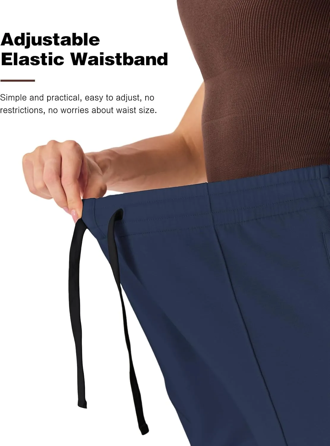 PULI Women Wide Leg Sweatpants 30" High Waist Lounge Yoga Pants Drawstring Loose Joggers with Pockets