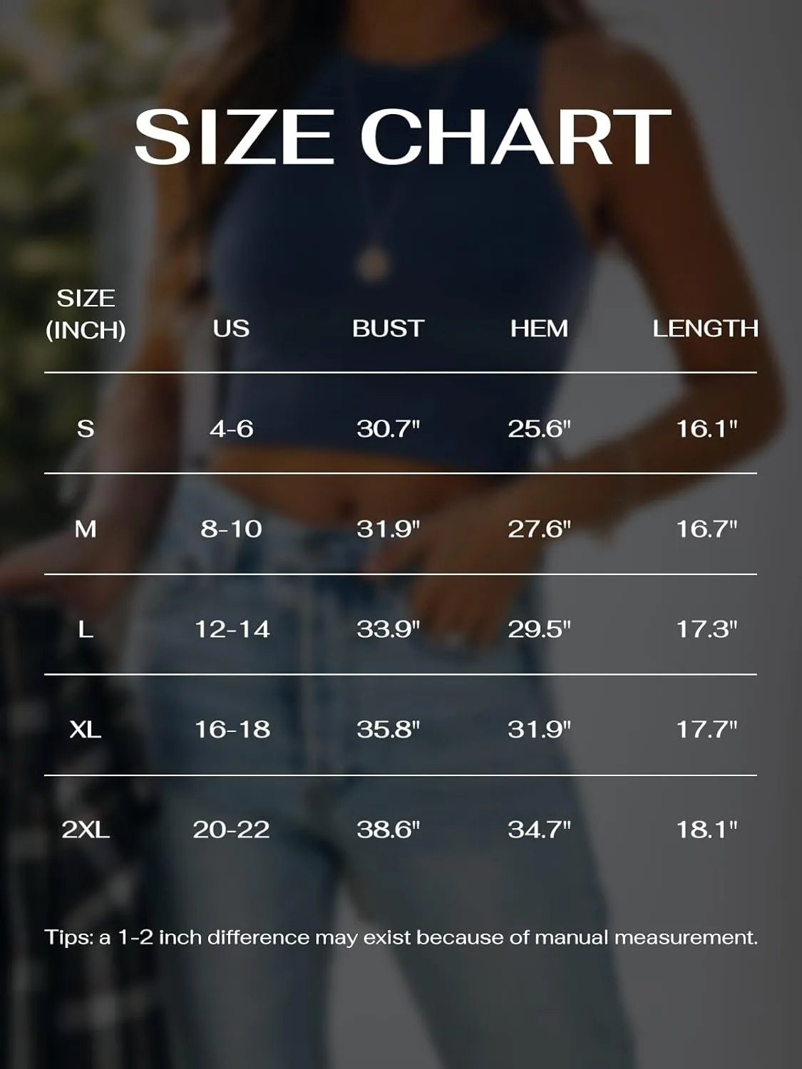 REORIA Butsmooth Women's Sleeveless Halter Neck Double Lined Casual Basic Crop Tank Tops