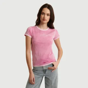 Reverse Spray Pima Cotton T-Shirt