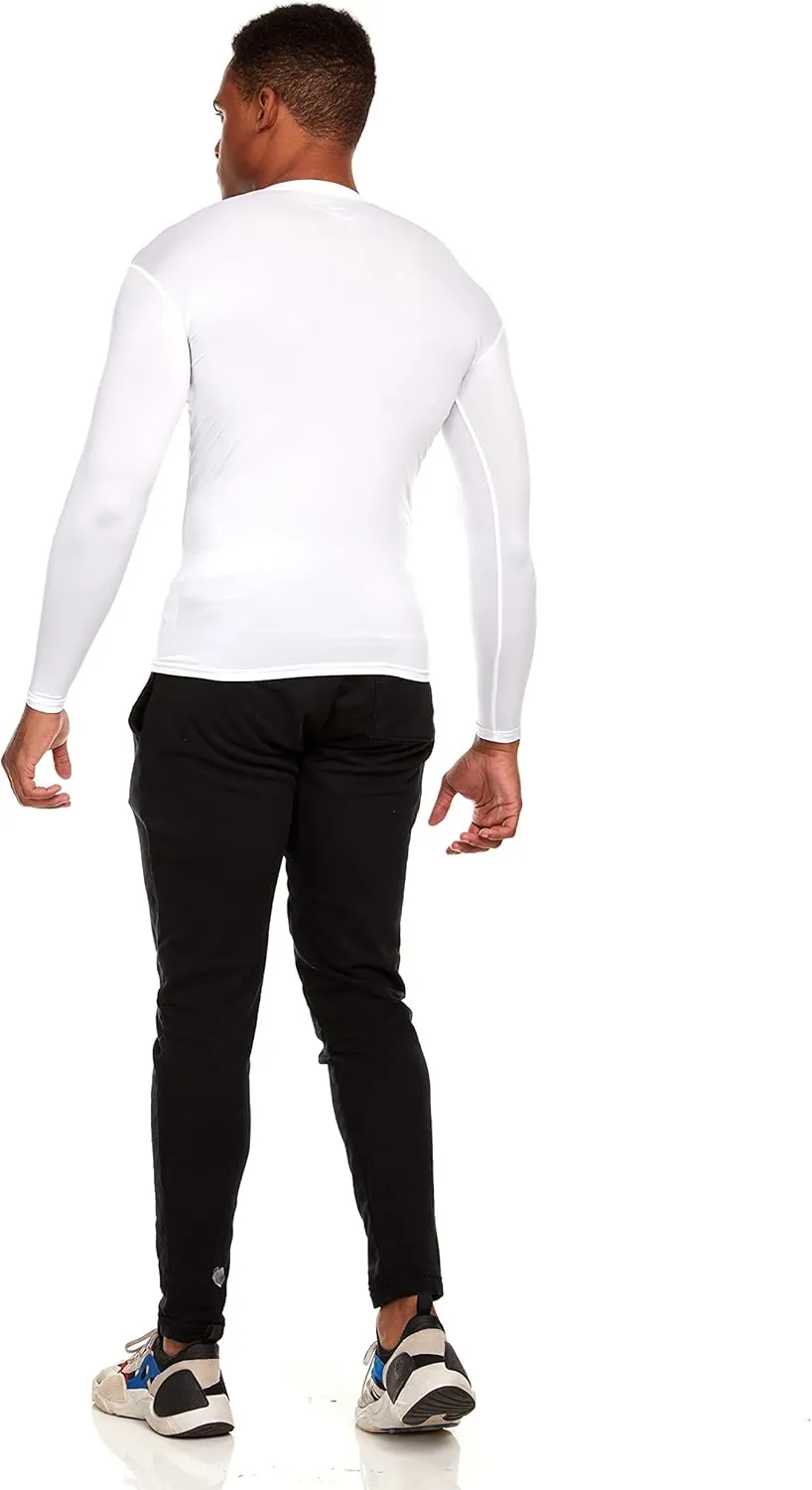 Russell Athletic Men's Long-Sleeve Compression Top Lightweight Compression Shirts for Men Running Athletic Workout