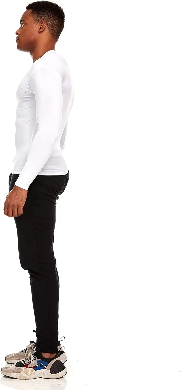 Russell Athletic Men's Long-Sleeve Compression Top Lightweight Compression Shirts for Men Running Athletic Workout