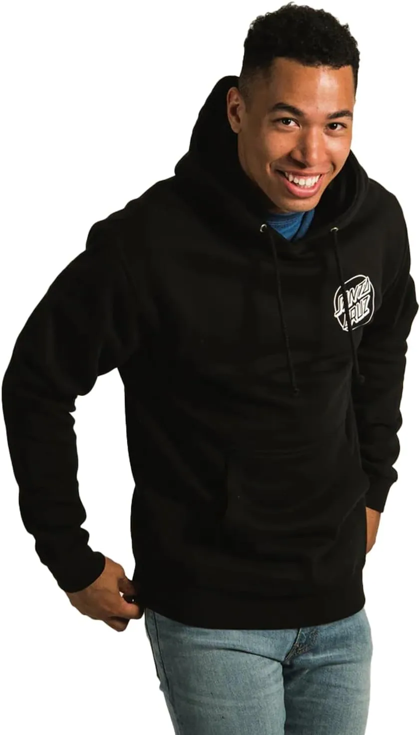 SANTA CRUZ Men's Pullover Hooded Heavyweight Sweatshirt Opus Dot Skate Sweatshirt