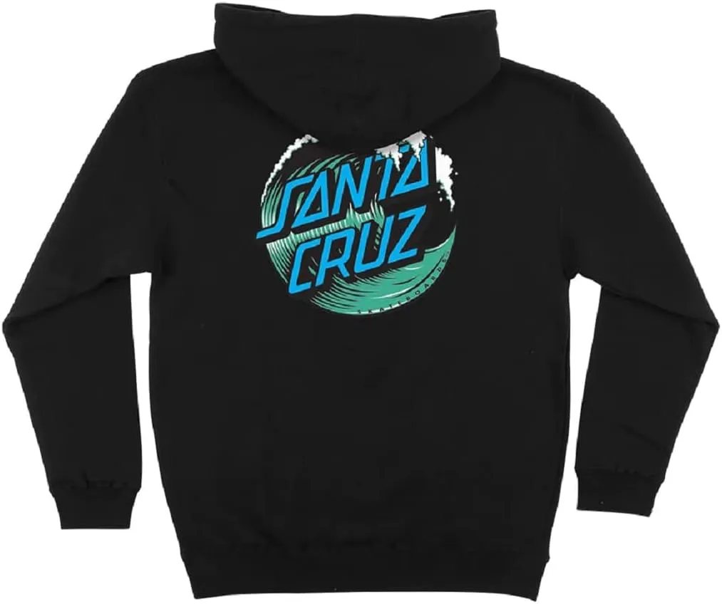 SANTA CRUZ Men's Pullover Hooded Sweatshirt Wave Dot Skate Sweatshirt