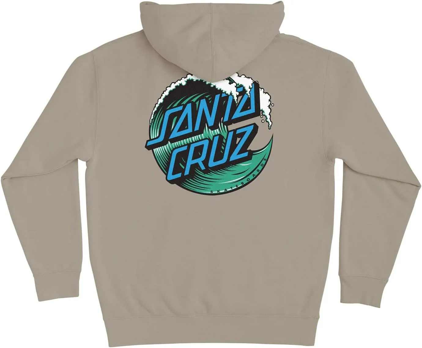 SANTA CRUZ Men's Pullover Hooded Sweatshirt Wave Dot Skate Sweatshirt