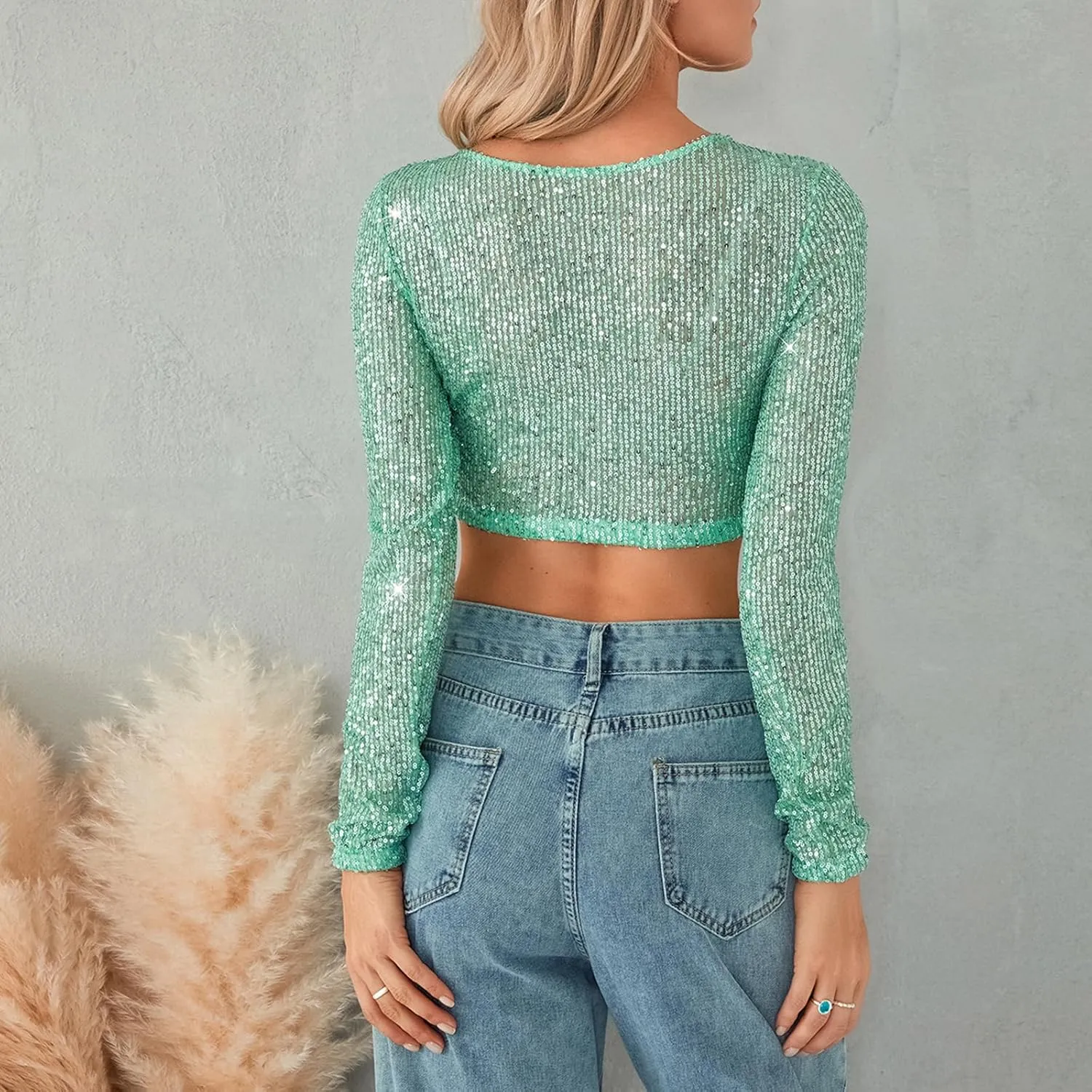 Sequin Skirt for Women Low Waist Disco Dresses Skirt Sparkle Glitter Party Night Mermaid Flowy Long Maxi Skirt