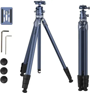 SmallRig AP-02 Lightweight Travel Tripod, 63" Camera Tripod with Compact Unconventional Center Column, 360 Ball Head, QR Plate, Travel Bag, Load up to 17.6 lbs / 8 kg, for Most DSLR Cameras -4222