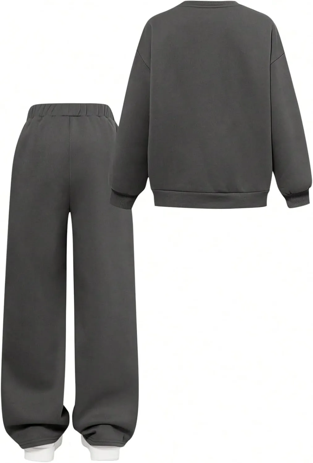 SOLY HUX Cute Clothes for Girls Sweatsuit Sets Crewneck Casual Sweatpants 2 Piece Outfits Sweatshirt and Pants