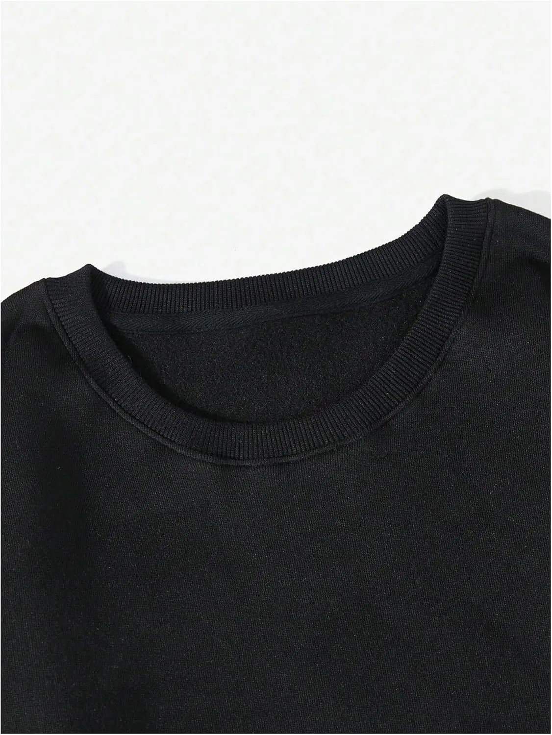 SOLY HUX Women's Graphic Sweatshirt Drop Shoulder Long Sleeve Crew Neck Casual Pullover Tops