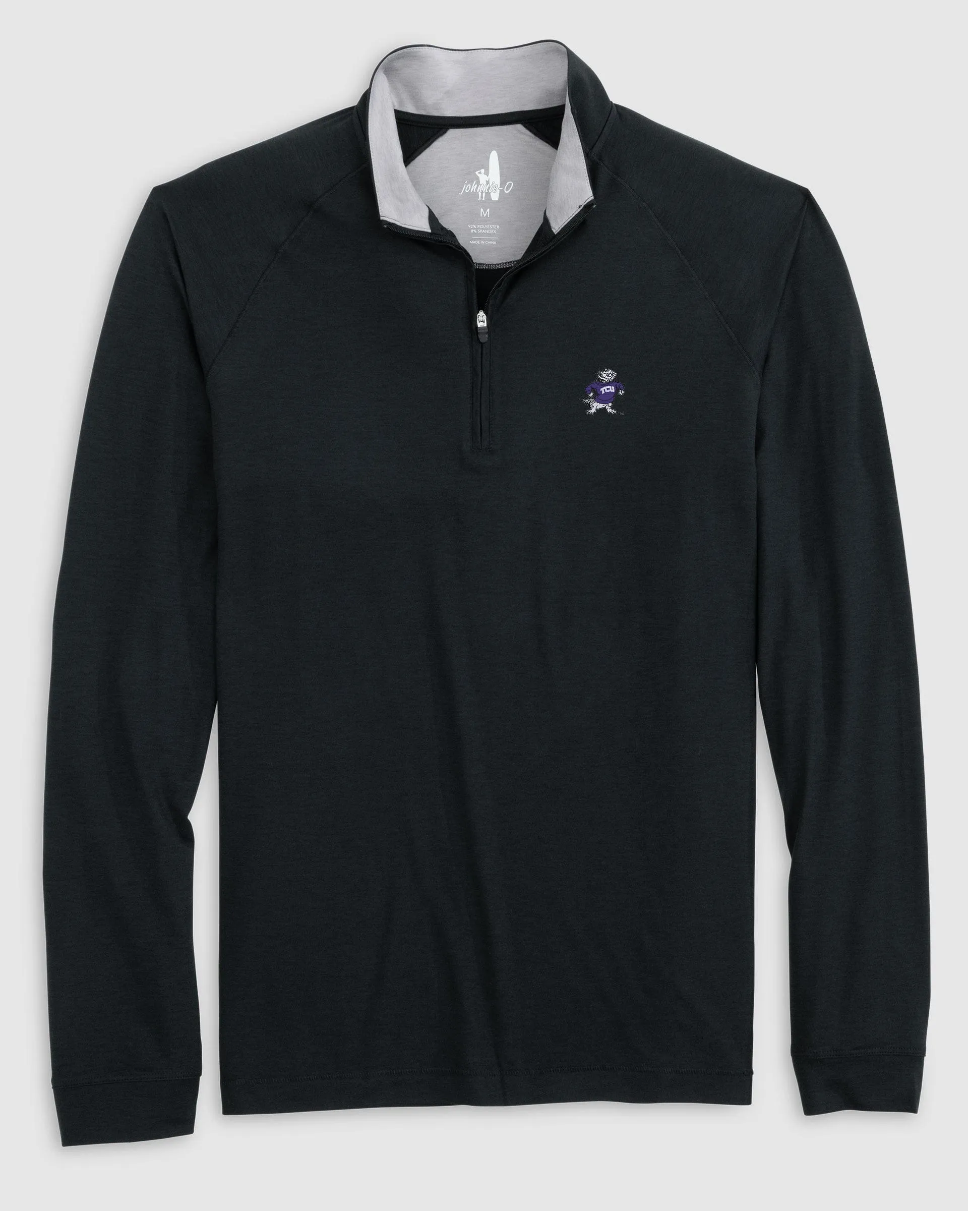 Texas Christian Freeborne Performance 1/4 Zip - Vault Logo