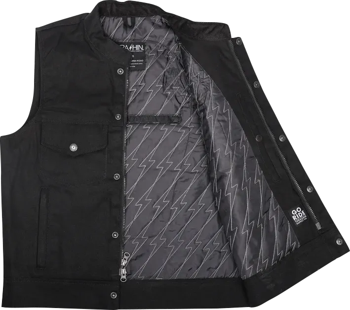 THRASHIN SUPPLY CO. Nightrider v2 Riding Vest - Black - XL - TMJ-12-11