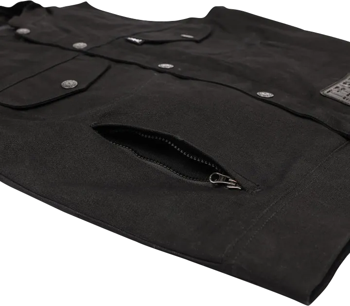 THRASHIN SUPPLY CO. Nightrider v2 Riding Vest - Black - XL - TMJ-12-11