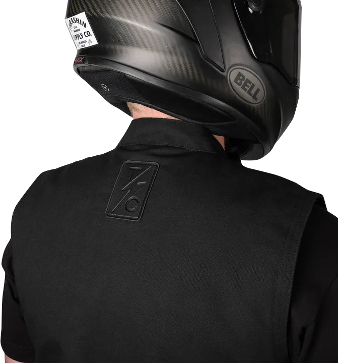 THRASHIN SUPPLY CO. Nightrider v2 Riding Vest - Black - XL - TMJ-12-11