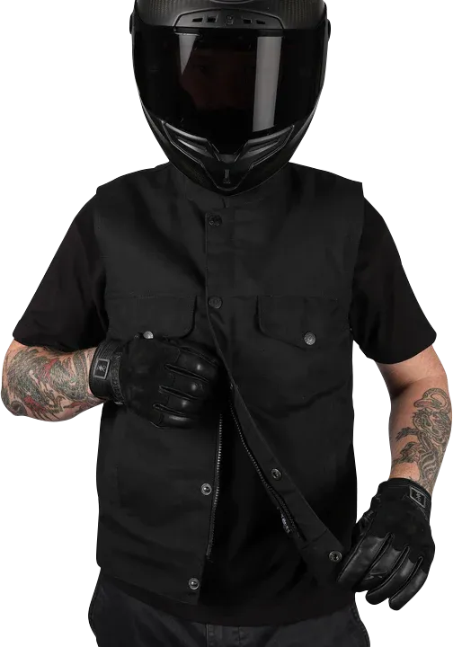 THRASHIN SUPPLY CO. Nightrider v2 Riding Vest - Black - XL - TMJ-12-11