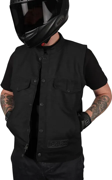 THRASHIN SUPPLY CO. Nightrider v2 Riding Vest - Black - XL - TMJ-12-11