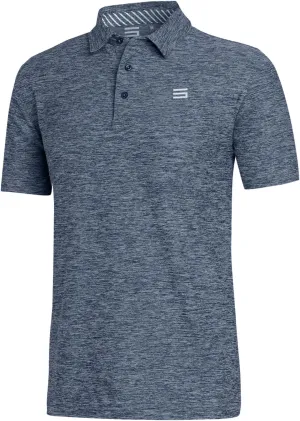 Three Sixty Six Golf Shirts for Men - Dry Fit Short-Sleeve Polo, Athletic Casual Collared T-Shirt