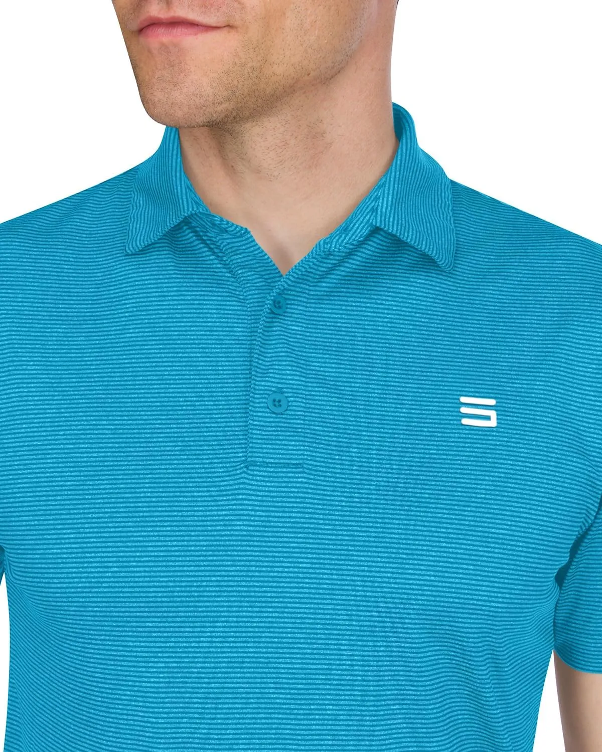 Three Sixty Six Golf Shirts for Men - Mens Quick Dry Polo Shirt - 4-Way Stretch & UPF 50