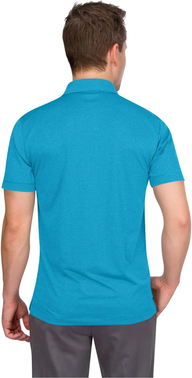 Three Sixty Six Golf Shirts for Men - Mens Quick Dry Polo Shirt - 4-Way Stretch & UPF 50