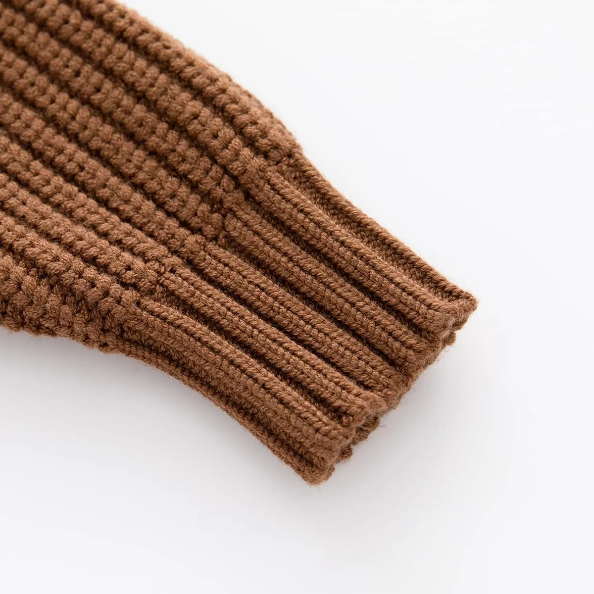 Toddler Baby Boys Girls Knitted Sweater Warm Soild Pullover Top Autumn Winter Outfits