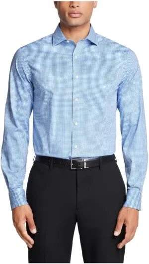 Tommy Hilfiger Men's Dress Shirt Regular Fit Stretch Twill