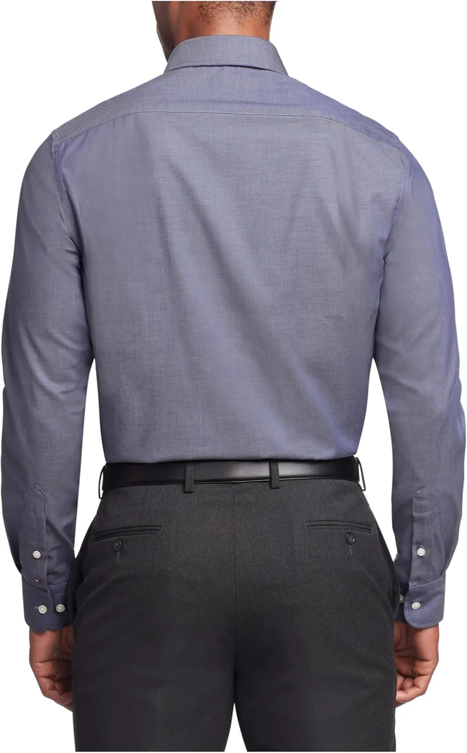 Tommy Hilfiger Men's Dress Shirt Regular Fit Stretch Twill