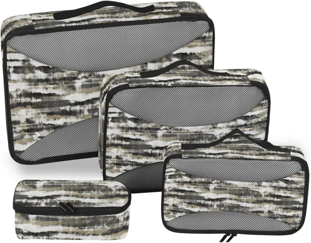 Travel Bags Organizer for Luggage 4 Set Luggage Organizers for Suitcase Suitcase Cubes for Packing Pqcking Cubes Stains Stripes