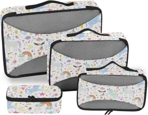 Travel Bags Organizer for Luggage Set of 4 Luggage Organizer Bags Luggage Packing Cubes for Travel Pqcking Cubes