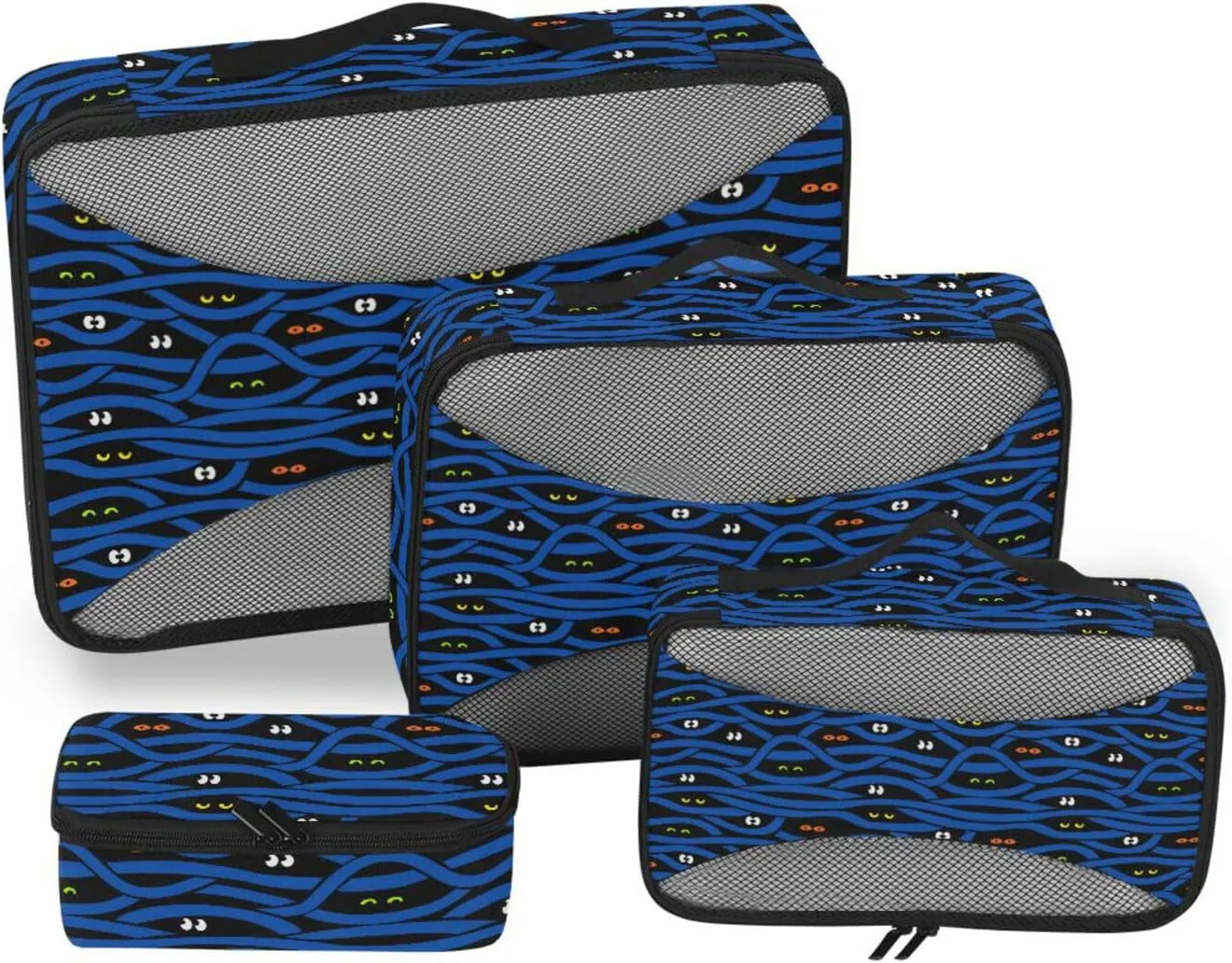 Travel Cubes 4 Set Suitcase Organizer Suitcase Organizers Packing Cuves Mistery Eyes Halloween