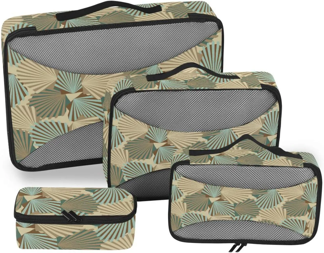 Travel Cubes for Packing 4 Set Luggage Bags Organizers Travel Organizers Packing Cubea Sea Shells