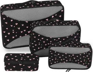 Travel Cubes for Packing 4 Set Luggage Organizers for Suitcase Luggage Packing Cubes for Travel Paxking Cubes Jaguar Print