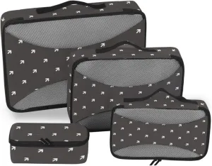Travel Cubes for Packing 4 Set Luggage Packing Cubes Travel Organizers Paxking Cubes Arrow Pattern