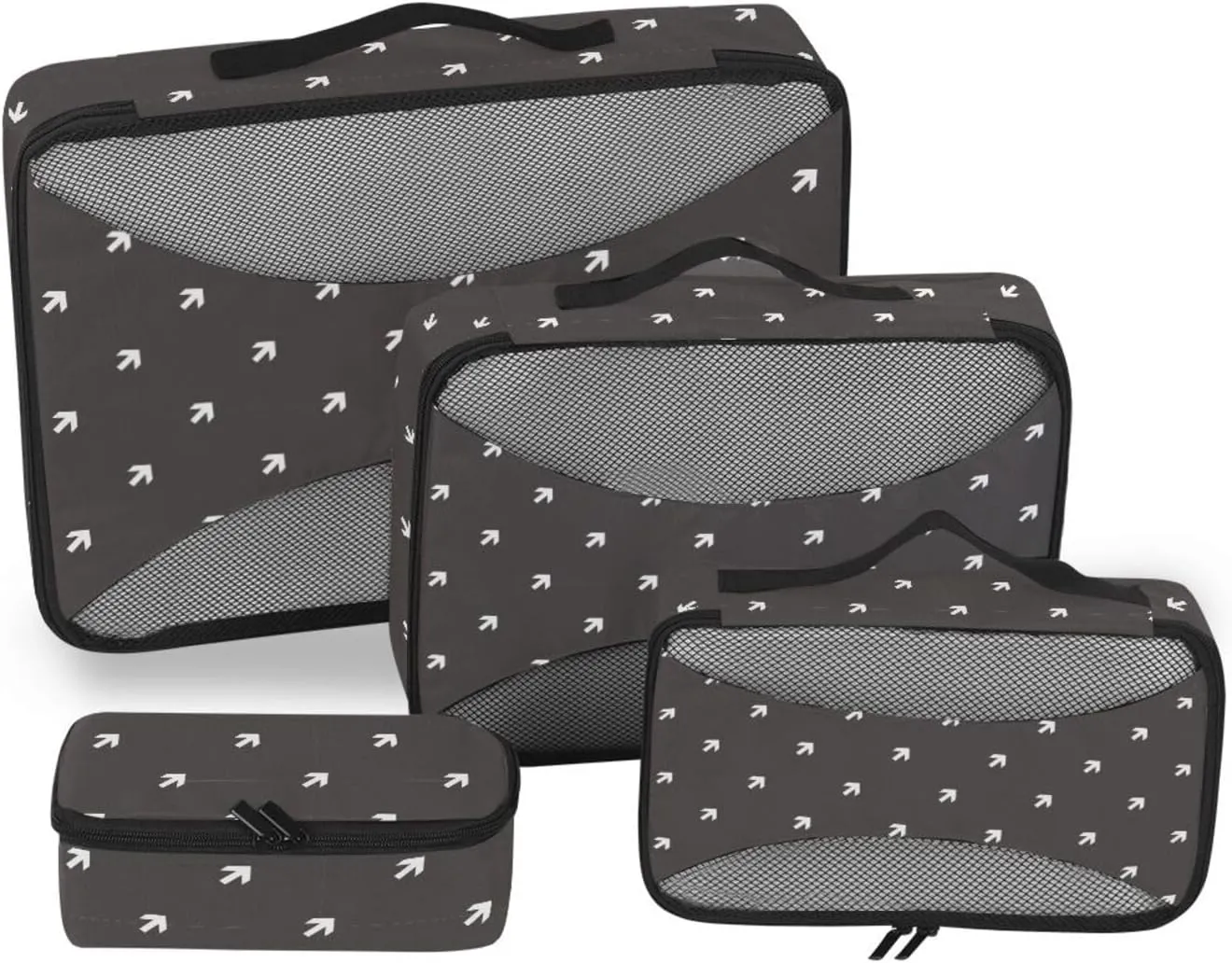 Travel Cubes for Packing 4 Set Luggage Packing Cubes Travel Organizers Paxking Cubes Arrow Pattern