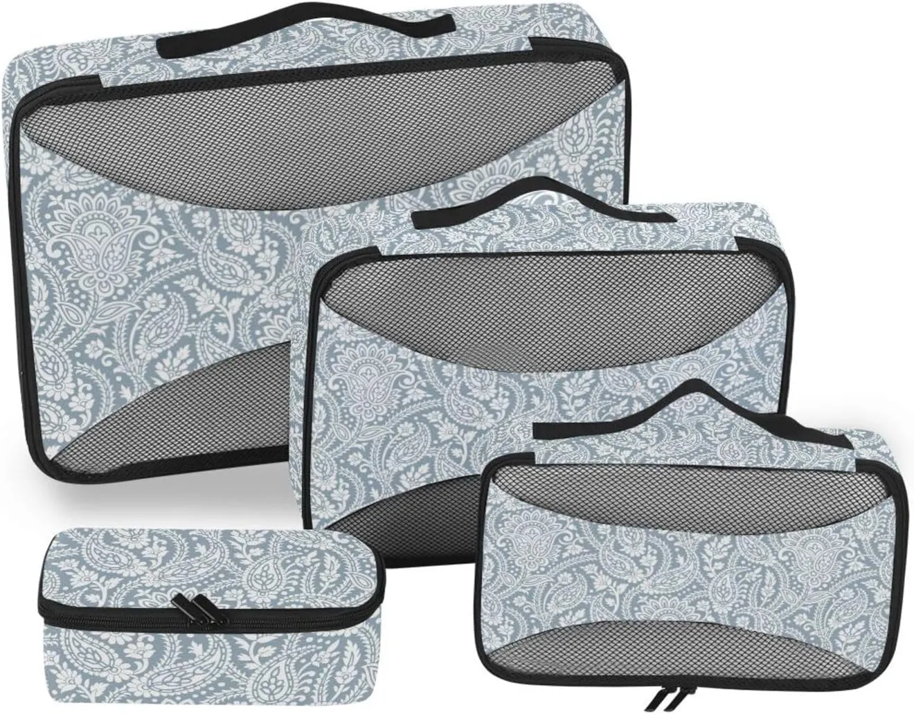 Travel Cubes for Packing Set of 4 Luggage Organizer Packing Cubes for Luggage Oacking Cubes Paisley