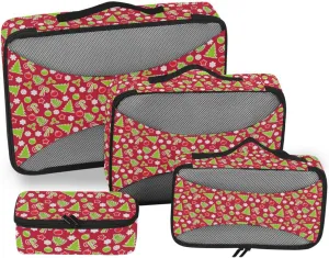 Travel Cubes for Packing Set of 4 Luggage Organizers for Suitcase Traveling Packing Cubes Paxking Cubes Christmas