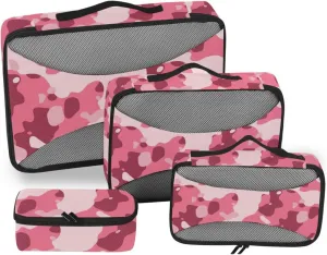 Travel Cubes Set of 4 Suitcase Organizer Packing Cubes for Luggage Packing Cube Camo