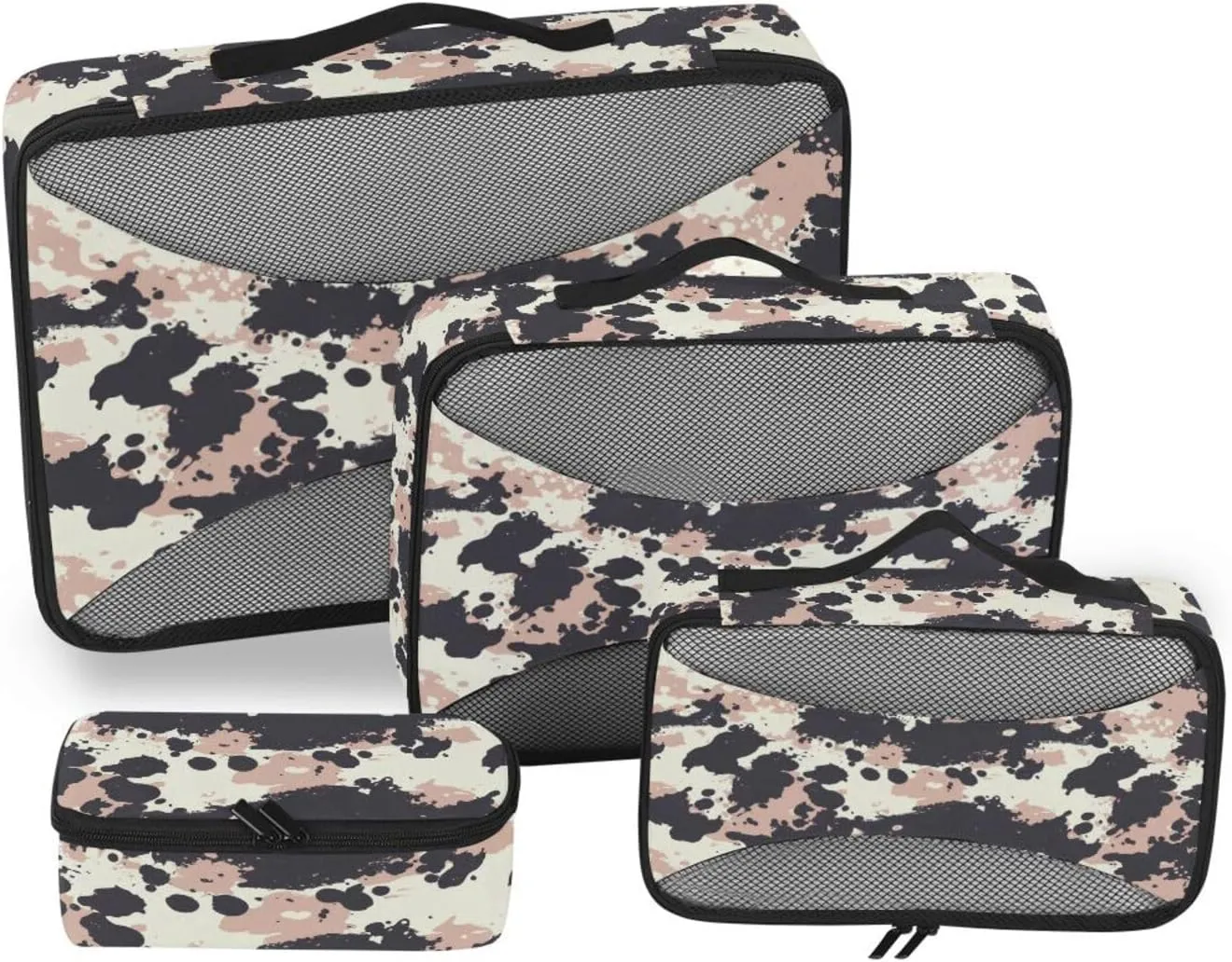 Travel Packing Cubes 4 Set Suitcase Organizer Bags Travel Cubes for Luggage Pcking Cubes Camouflage