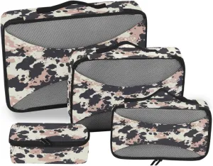 Travel Packing Cubes 4 Set Suitcase Organizer Bags Travel Cubes for Luggage Pcking Cubes Camouflage