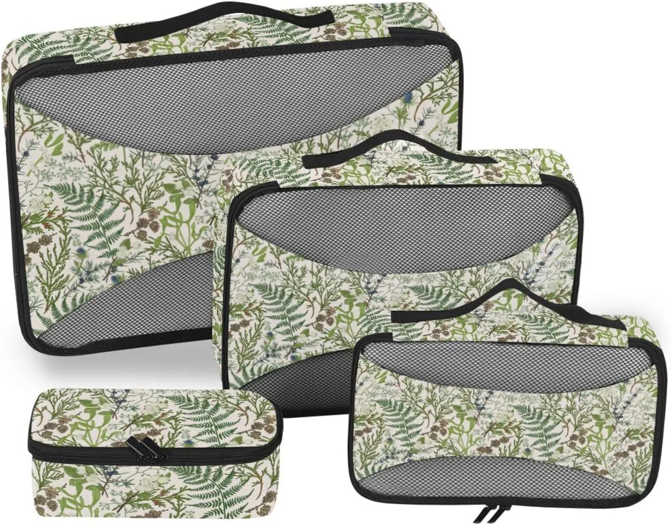 Travel Packing Organizers 4 Set Luggage Cubes for Packing Traveling Packing Cubes Packing Cubea Wild Floral