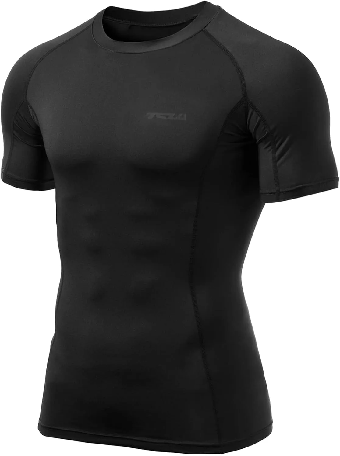 TSLA Men's UPF 50  Quick Dry Short Sleeve Compression Shirts, Athletic Workout Shirt, Water Sports Rash Guard