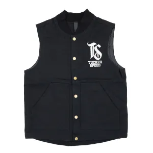 Tucker Speed Insulated Canvas Workwear Vest - Black