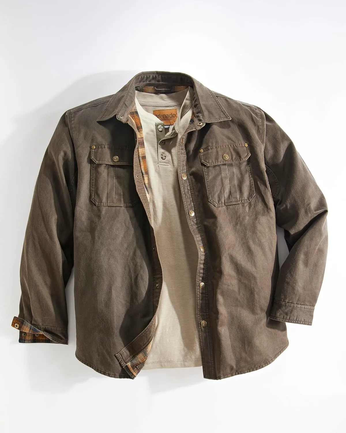 Venado Cotton Suede Concealed Carry Shirt Jacket
