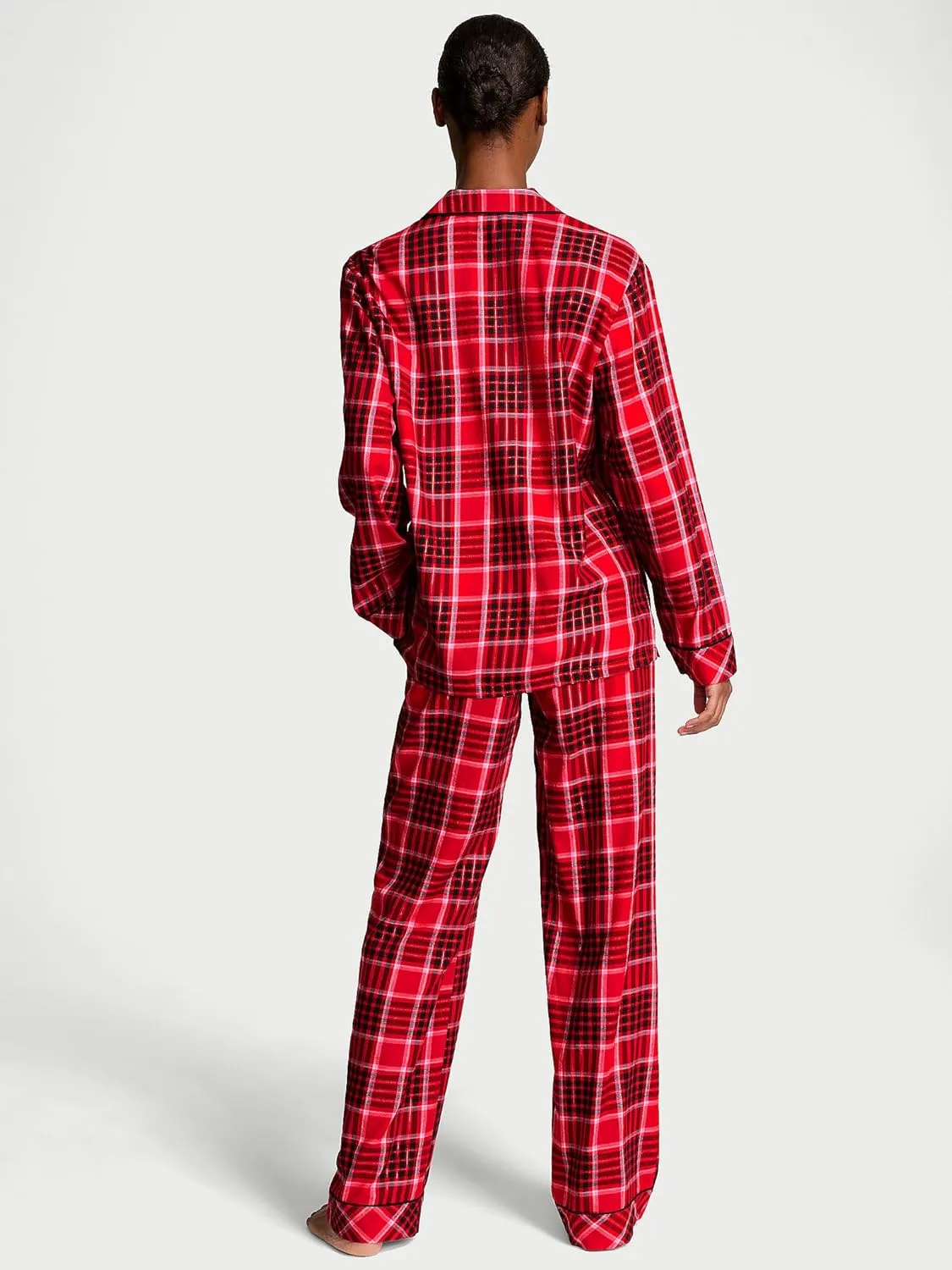 Victoria's Secret Flannel Pajama Set, Long Sleeve Button Down Shirt & Pants, Sleepwear for Women (XS-XXL)
