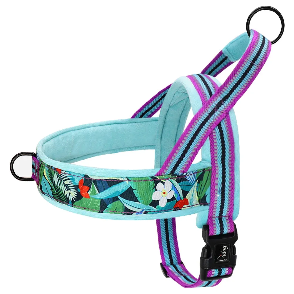 Warm Dog Harness Vest Winter Dog Harnesses Soft Padded Pet Training Harnesses Vests Adjustable For Small Large Dogs Bulldog Pug