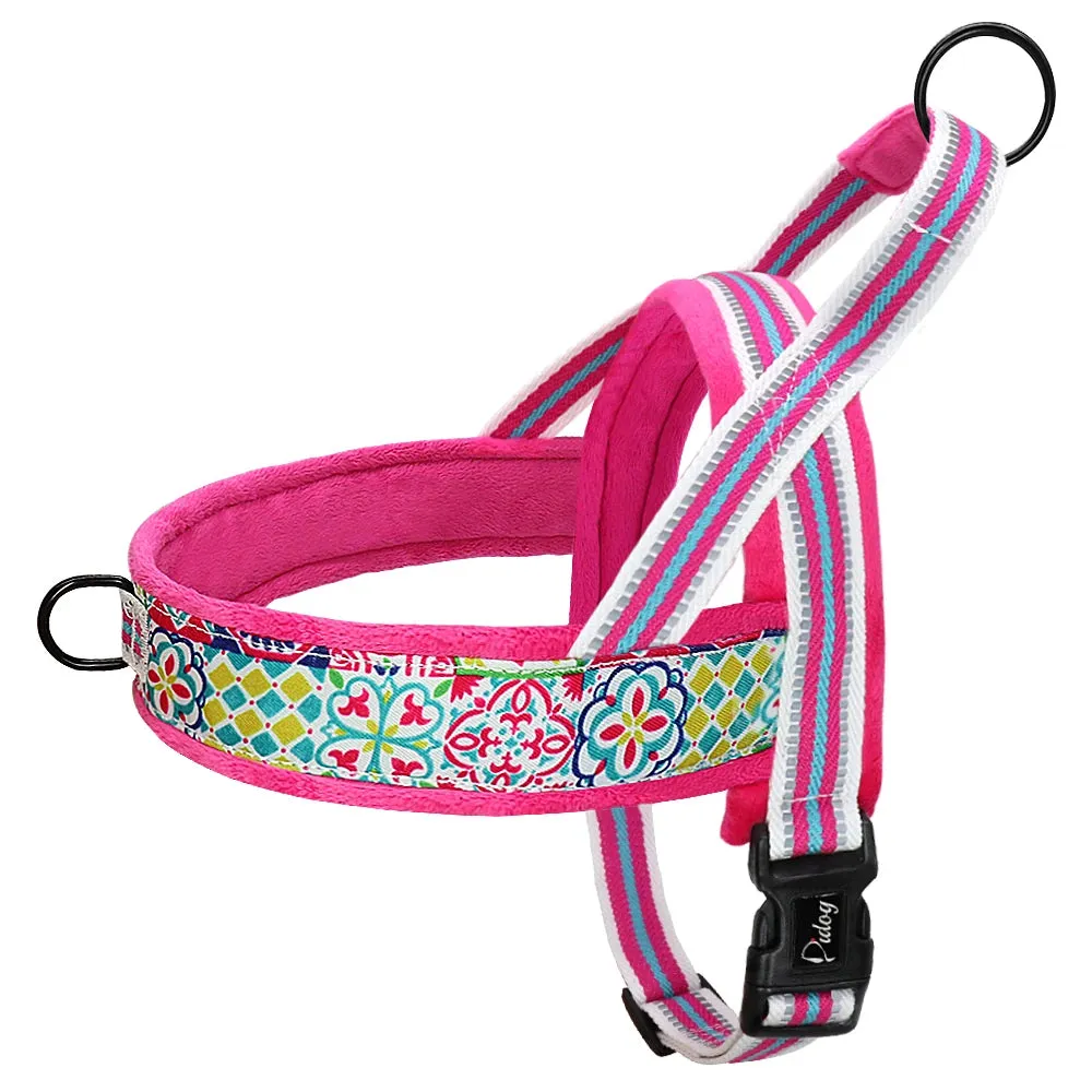 Warm Dog Harness Vest Winter Dog Harnesses Soft Padded Pet Training Harnesses Vests Adjustable For Small Large Dogs Bulldog Pug