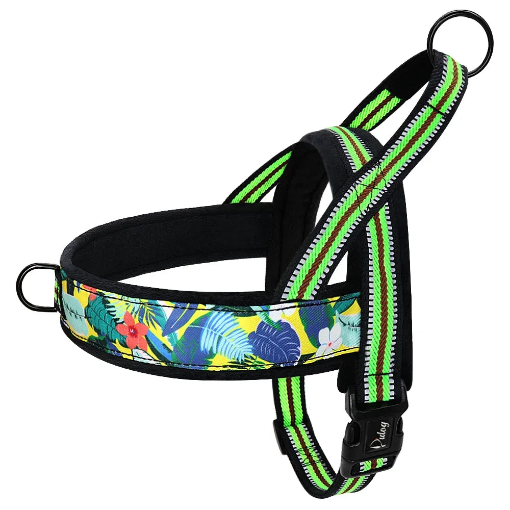 Warm Dog Harness Vest Winter Dog Harnesses Soft Padded Pet Training Harnesses Vests Adjustable For Small Large Dogs Bulldog Pug