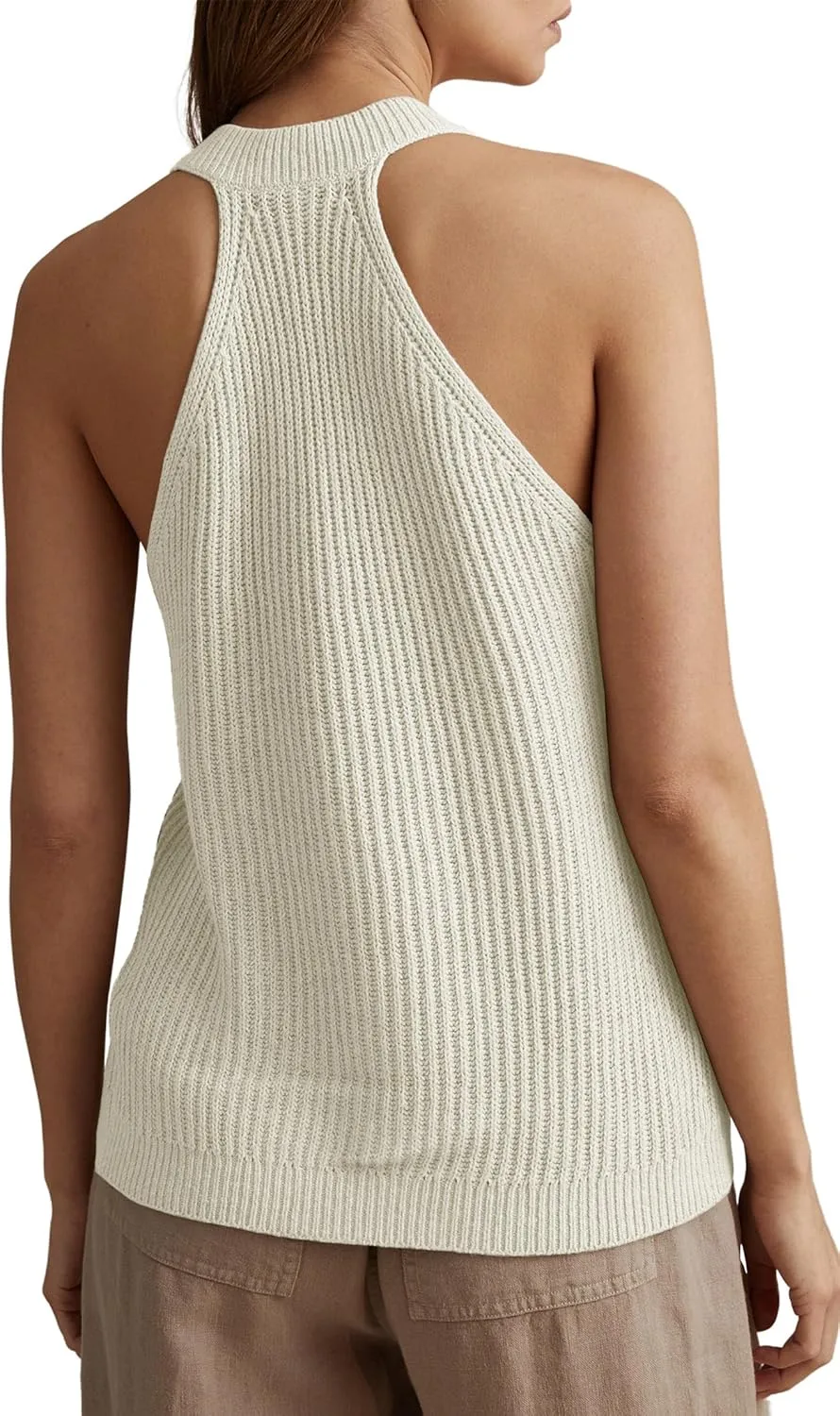 Women Sweater Vest Tops Sleeveless Button Down V Neck Knit Tank Top Slim Casual Cardigan Vest