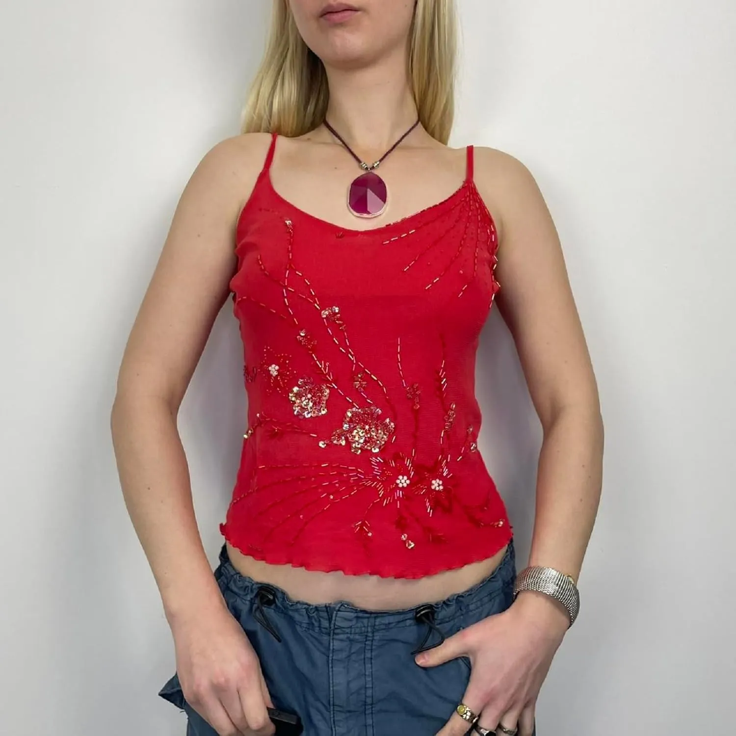 Women Y2K Sequin Halter Cami Top Sexy Sparkle V Neck Backless Criss Cross Straps Tank Bling Glitter Camisole