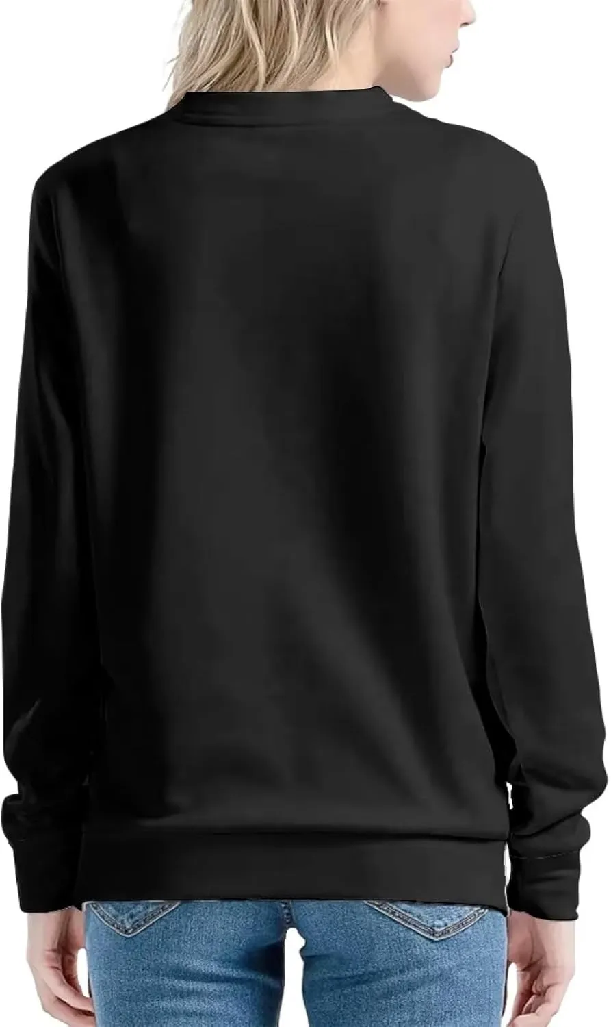 Womens Crewneck Sweatshirt with Design Oversized Long Sleeve Graphic Tshirts Shirts for Women XS-4XL