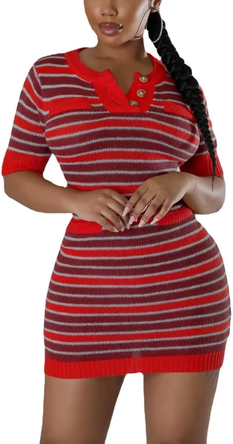 Women's Fashion Sexy Sports Vitality Slim V Neck Short Sleeveless Pleated Dress